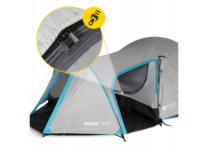 Намет туристичний Mountain Goat Prime Trio 3-місний Grey (P-5905973406581)
