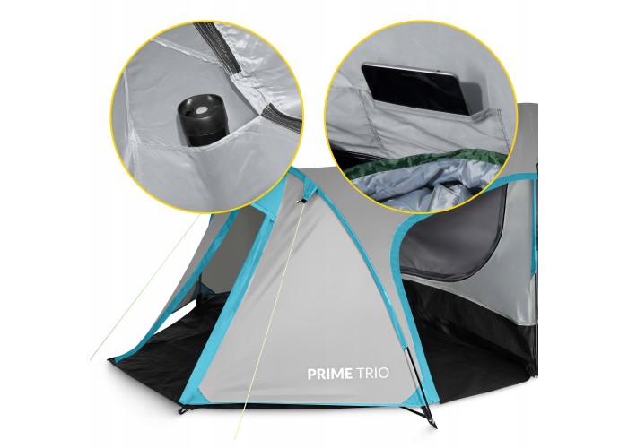 Намет туристичний Mountain Goat Prime Trio 3-місний Grey (P-5905973406581)