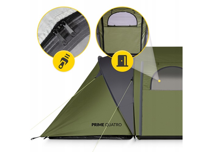 Намет туристичний Mountain Goat Prime Quatro 4-місний Olive (P-5905973406598)