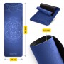Килимок (мат) спортивний 4FIZJO замша 183 x 61 x 0.15 см для йоги та фітнесу Blue (P-5905973405713)