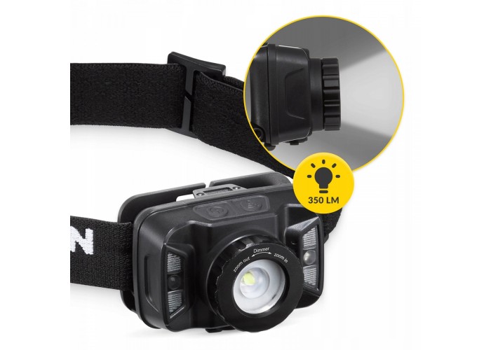 Ліхтар налобний Mountain Goat LED 350 lm акумуляторний, з регулюванням нахилу Black (P-5907739318411)