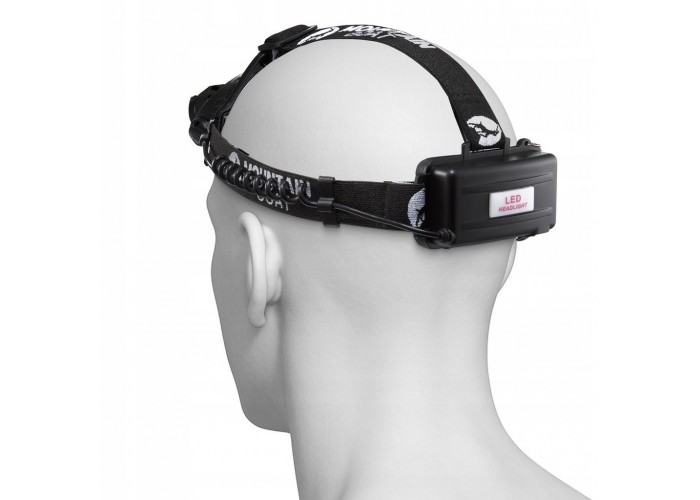 Ліхтар налобний Mountain Goat LED 350 lm акумуляторний, заднє червоне світло Black (P-5907739318336)