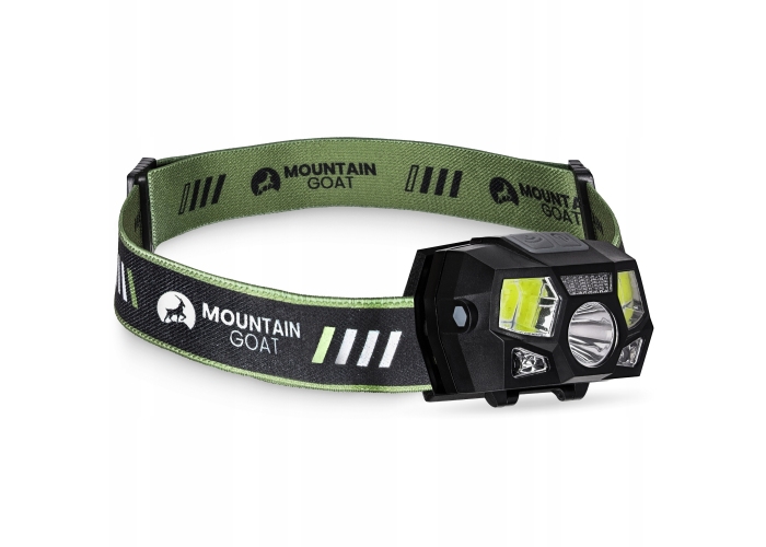 Ліхтар налобний Mountain Goat LED 350 lm акумуляторний, з регулюванням нахилу Black (P-5907739318312)