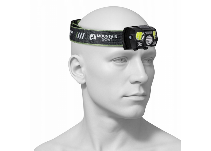Ліхтар налобний Mountain Goat LED 350 lm акумуляторний, з регулюванням нахилу Black (P-5907739318312)