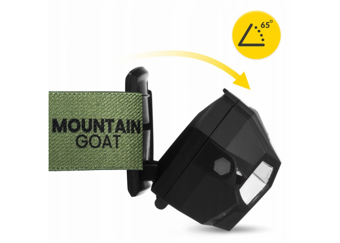 Ліхтар налобний Mountain Goat LED 350 lm акумуляторний, з регулюванням нахилу Black (P-5907739318312)