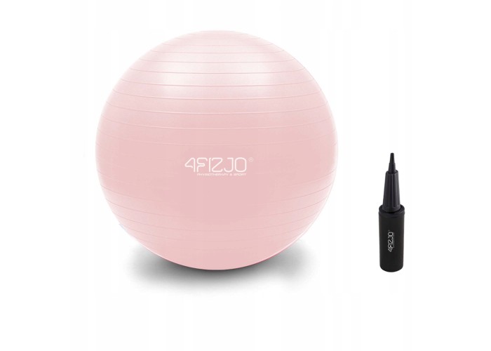 М'яч для фітнесу (фітбол) 4FIZJO 55 см Anti-Burst 4FJ0398 Pink
