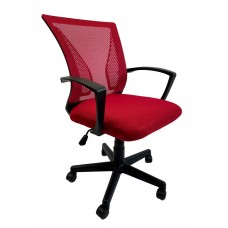 Крісло офісне Star C487 червоне, сітка