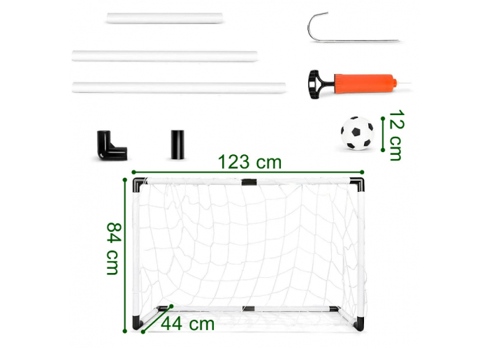 Футбольні ворота Gockowiak MINI White-Black (5902340328057)