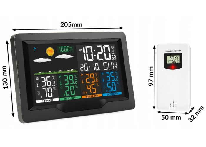 Метеостанція BERDSEN BD-904 Black (390400)