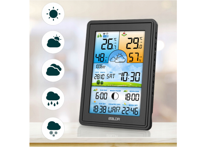 Метеостанція BERDSEN BD-906 Black (390600)