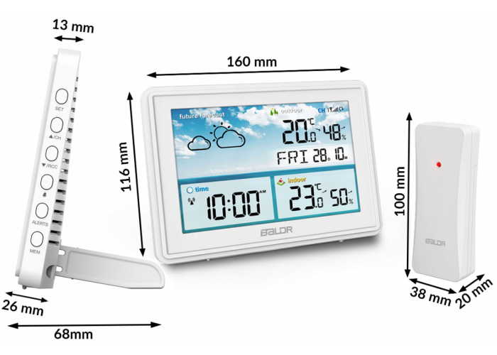 Метеостанція BERDSEN BD-909 White (390900)