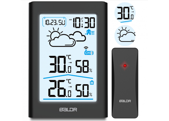 Метеостанція BERDSEN BD-911 Black (391100)