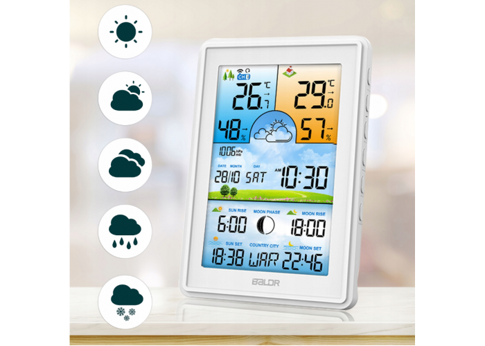 Метеостанція BERDSEN BD-906 White (390601)