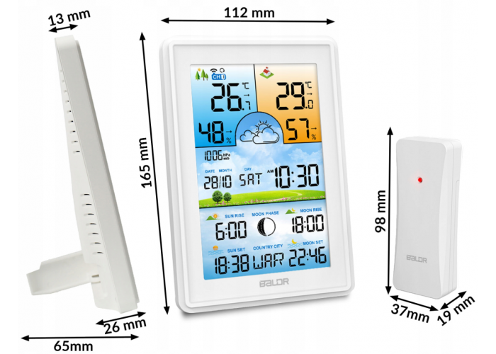 Метеостанція BERDSEN BD-906 White (390601)