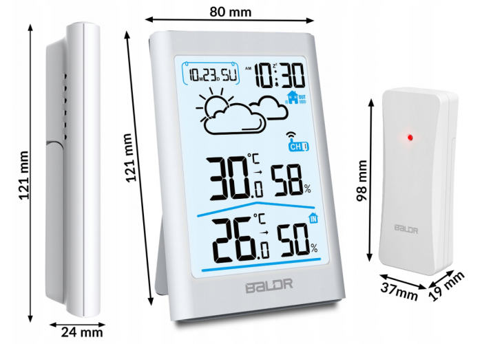 Метеостанція BERDSEN BD-911 White (391101)