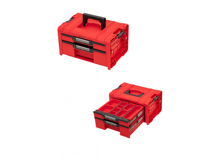 Набір ящиків для інструментів Qbrick System PRO Drawer Workshop Set 4 2.0 RED (5901238258360)
