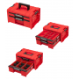 Набір ящиків для інструментів Qbrick System PRO Drawer Workshop Set 3 2.0 RED (5901238258353)