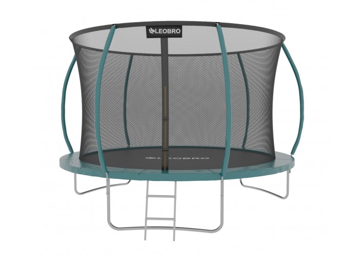 Садовий дитячий батут LEOBRO Premium Pro 252 см із внутрішньою захисною сіткою 8FT GREEN