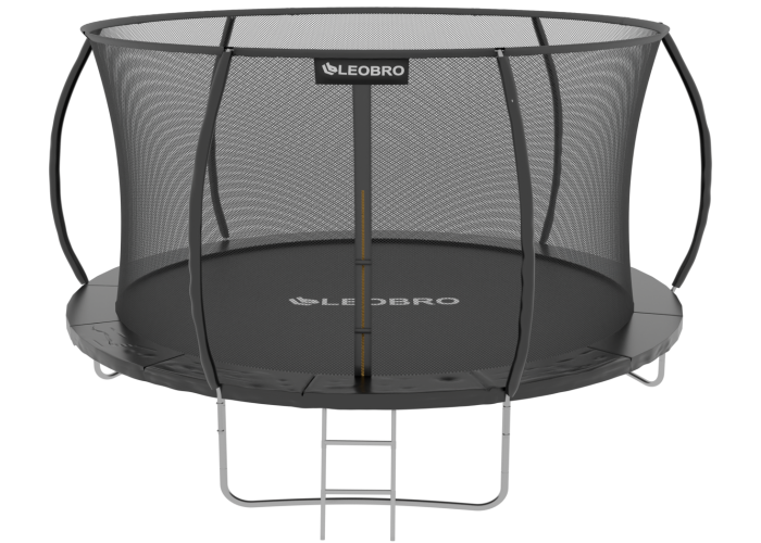 Садовий дитячий Батут LEOBRO Premium Pro 312 см із внутрішньою захисною сіткою 10FT BLACK