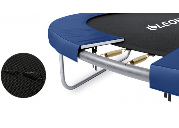 Дитячий садовий Батут LEOBRO Premium 252 см із внутрішньою захисною сіткою 8FT BLUE