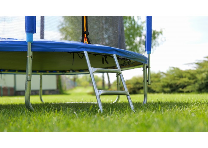 Дитячий садовий Батут LEOBRO Premium 252 см із внутрішньою захисною сіткою 8FT BLUE