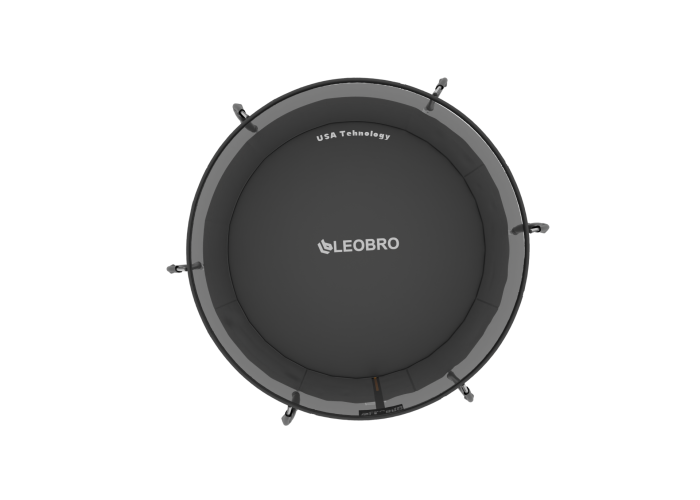 Дитячий садовий Батут LEOBRO Premium 312 см із внутрішньою захисною сіткою 10FT BLACK