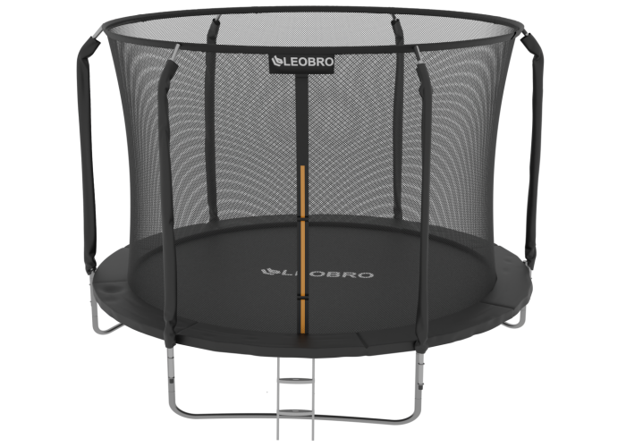 Дитячий садовий Батут LEOBRO Premium 312 см із внутрішньою захисною сіткою 10FT BLACK