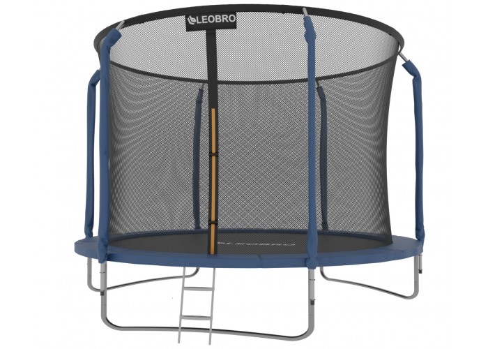 Дитячий садовий Батут LEOBRO Premium 312 см із внутрішньою захисною сіткою 10FT BLUE