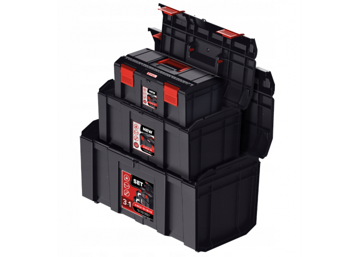 Набір ящиків для інструментів QBRICK REGULAR R-BOX SET: 19+16+13 (5901238253938)
