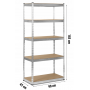 Стелаж Humberg 183 x 90 x 45 см HR-700 (570000)