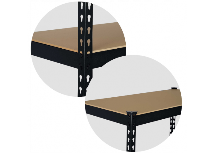 Стелаж Humberg 183 x 90 x 45 см HR-700 Black (570001)