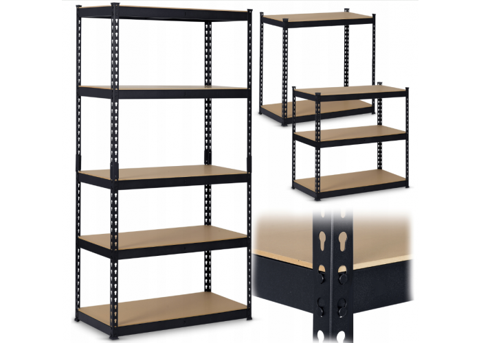 Стелаж Humberg 183 x 90 x 45 см HR-700 Black (570001)