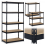 Стелаж Humberg 183 x 90 x 45 см HR-700 Black (570001)