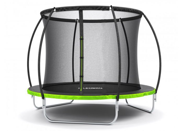 Батут із внутрішньою захисною сіткою 252 см LEOBRO Pro 8FT GREEN