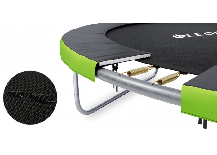 Батут із внутрішньою захисною сіткою 252 см LEOBRO Pro 8FT GREEN