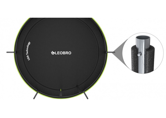 Батут із внутрішньою захисною сіткою 252 см LEOBRO Pro 8FT GREEN