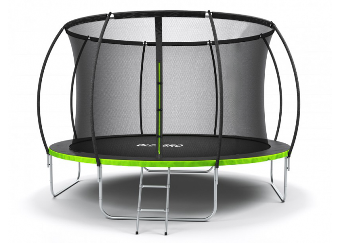 Батут із внутрішньою захисною сіткою 374 см LEOBRO Pro 12FT GREEN
