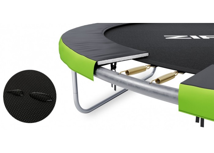 Батут із внутрішньою захисною сіткою 374 см LEOBRO Pro 12FT GREEN