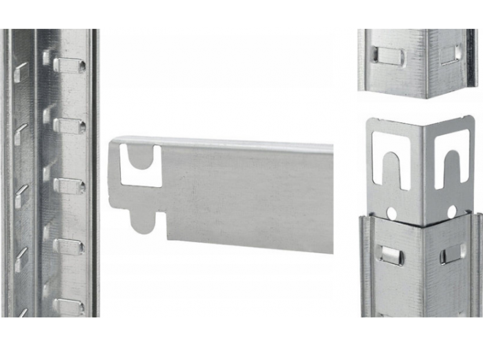 Стелаж FunFit 180x100x50 см, 5 полиць, навантаження 200 кг/полиця (3783)