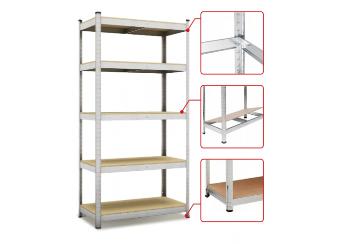 Набір стелажів FunFit 150 x 225 x 30 см 175кг/полиця 5 полиць