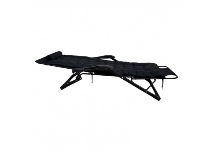 Розкладне крісло-ліжко з подушкою LEOBRO Чорне (HT-148G1+ BLACK)