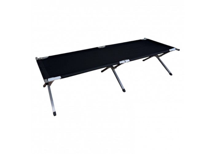 Розкладне армійське ліжко LEOBRO до 150 кг чорне (HT-168A8 Black)