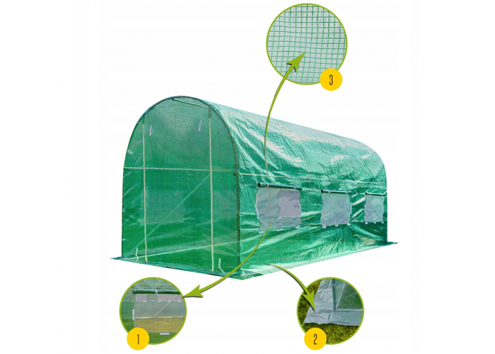 Садова теплиця LEOBRO Garden 10м2 з УФ-захистом (LB-10M25)