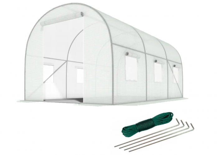 Садова теплиця парник LEOBRO Garden 6м2 White (LB-6M19W)