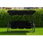 Велика гойдалка з подушками на 3 особи LEOBRO Luxury Black