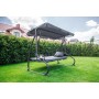 Велика гойдалка з подушками на 3 особи LEOBRO Luxury Grey