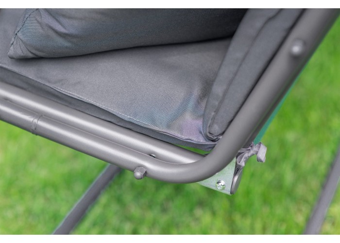 Велика гойдалка з подушками на 3 особи LEOBRO Luxury Grey