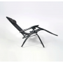 Розкладне крісло шезлонг Zero Gravity LEOBRO Чорне (HT-167D BLACK)