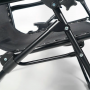 Розкладне крісло шезлонг Zero Gravity LEOBRO Чорне (HT-167D BLACK)