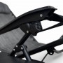 Розкладне крісло шезлонг Zero Gravity LEOBRO темно-сіре (HT-167D DARK GREY)